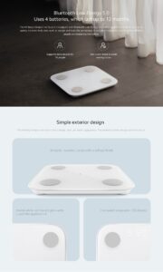 ⁦Xiaomi Mi Body Composition Scale 2, ميزان شاومي لقياس مكونات الجسم⁩ - الصورة ⁦2⁩