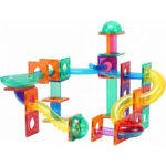 ⁦Playmager blocks happy play track ليجو مغناطيسي 160 قطعة⁩ - الصورة ⁦3⁩