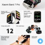 ⁦xiaomi smart band 7 pro black شاومي ساعة سمارت لون اسود⁩ - الصورة ⁦3⁩