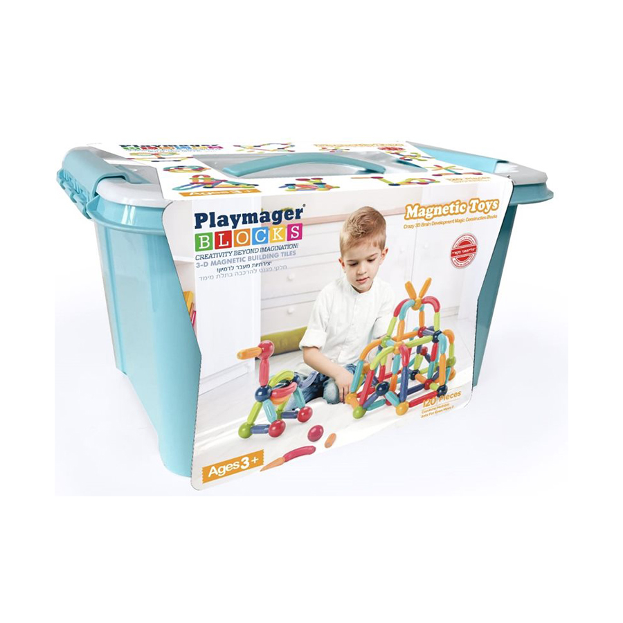 Playmager blocks 120 ليجو مغناطيسي كرات 120 قطعة