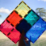 ⁦playmager blocks building tiles 24 بلاي ماجر ليجو مغناطيسي اضافي 24⁩ - الصورة ⁦3⁩