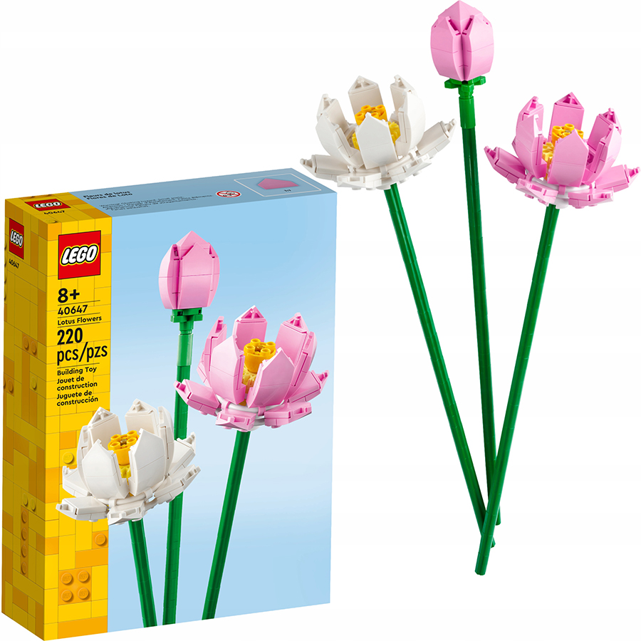 lego lotus flower 40647 ليجو ازهار اللوتس