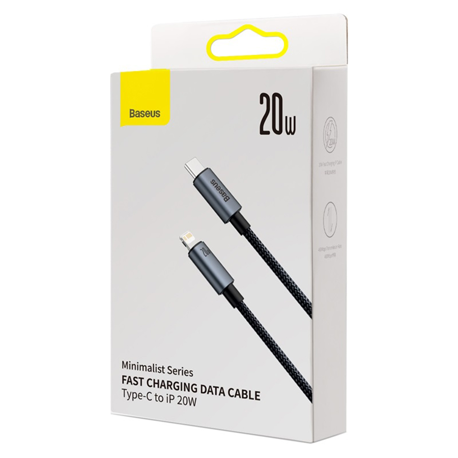 baseus fast charging cable type-C to ip باسيوس كابل الشحن السريع تايب سي ايفون