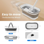 ⁦Bpatent Mop with foldable bucket- باتنت ممسحة مع دلو قابل للطي⁩ - الصورة ⁦3⁩