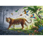 ⁦Jigsaw Puzzle Jungle Tiger بازل خشبي نمر الغابة⁩ - الصورة ⁦2⁩
