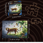 ⁦Jigsaw Puzzle Jungle Tiger بازل خشبي نمر الغابة⁩ - الصورة ⁦3⁩