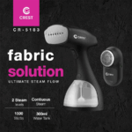 ⁦Crest Fabric Solution Handheld Steamer with Lint Remover – CR-5183 مكواة بخار محمولة كريست مع مزيل وبر⁩ - الصورة ⁦2⁩