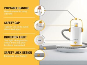 ⁦Crest Steam Cleaner CR-5138 كريست جهاز البخار المحمول⁩ - الصورة ⁦4⁩