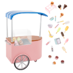 Our Generation Ice Cream Cart For Doll أور جينيريشن للدمى عربة الآيس كريم
