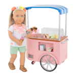 ⁦Our Generation Ice Cream Cart For Doll أور جينيريشن للدمى عربة الآيس كريم⁩ - الصورة ⁦6⁩