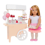 ⁦Our Generation Dessert Cart For Dolls أور جينيريشن للدمى عربة الحلوى⁩ - الصورة ⁦5⁩
