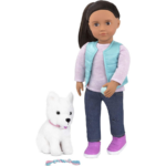 Our Generation Cassie and Pet Samoyed كاسي وجروها