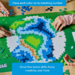 ⁦Plus Plus Puzzle By Bumbers- Earth  بلس بلس بازل الأرض⁩ - الصورة ⁦2⁩