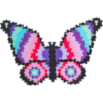 ⁦Plus Plus Puzzle By Numbers- Butterfly بلس بلس بازل الفراشة⁩ - الصورة ⁦4⁩