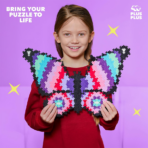 ⁦Plus Plus Puzzle By Numbers- Butterfly بلس بلس بازل الفراشة⁩ - الصورة ⁦2⁩