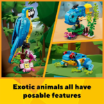 ⁦LEGO Creator 3 in 1 Exotic Parrot Building Toy Set ليجو كرييتور مجموعة بناء ببغاء غريب⁩ - الصورة ⁦2⁩