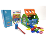 ⁦Sorter Limo Toy wooden smart house with hammer ليموزين سورتر منزل خشبي ذكي مع مطرقة⁩ - الصورة ⁦6⁩