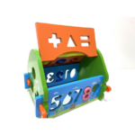 ⁦Sorter Limo Toy wooden smart house with hammer ليموزين سورتر منزل خشبي ذكي مع مطرقة⁩ - الصورة ⁦4⁩