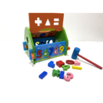 ⁦Sorter Limo Toy wooden smart house with hammer ليموزين سورتر منزل خشبي ذكي مع مطرقة⁩ - الصورة ⁦3⁩