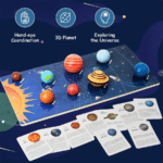 ⁦Wooden Solar System Model Board المجموعة الشمسية الخشبية⁩ - الصورة ⁦4⁩