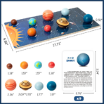 ⁦Wooden Solar System Model Board المجموعة الشمسية الخشبية⁩ - الصورة ⁦2⁩