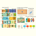 ⁦Mideer - 10-in-1 Carrom Board Game MD2131 ميدير - لعبة كاروم 10 في 1⁩ - الصورة ⁦9⁩