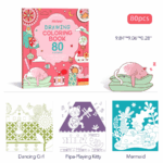 ⁦Mideer Drawing Coloring Book-GIRLS MD4093 ميدير كتاب رسم وتلوين - للبنات⁩ - الصورة ⁦2⁩