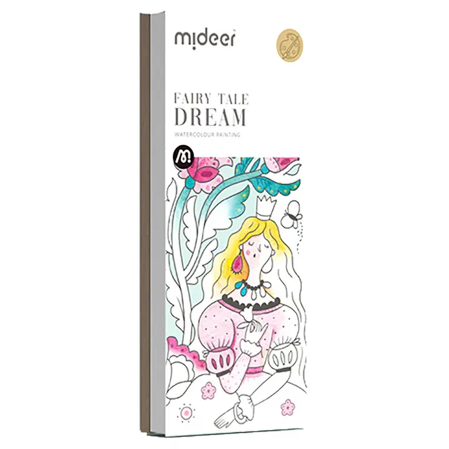 Mideer Paint w/ Water Booklet - Fairy Tale Dream ميدير كتيب الرسم بالماء - حلم من حكايات خرافية
