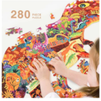 ⁦Mideer Large animal-shaped puzzle dinosaur world MD3083 ميدير  لغز كبير على شكل حيوان عالم الديناصورات⁩ - الصورة ⁦3⁩