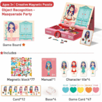 ⁦Mideer Magnetic Puzzle- Sweet Girl 2 in 1 MD3233 ميدير  أحجية مغناطيسية - فتاة لطيفة 2 في 1⁩ - الصورة ⁦6⁩