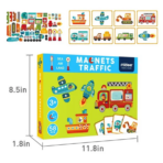 ⁦Mideer Magnetic Traffic Game 2in1 MD1040 ميدير لعبة المرور المغناطيسية 2 في 1⁩ - الصورة ⁦3⁩