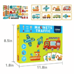 ⁦Mideer Magnetic Traffic Game 2in1 MD1040 ميدير لعبة المرور المغناطيسية 2 في 1⁩ - الصورة ⁦3⁩
