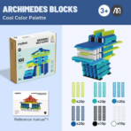 ⁦Mideer Archimedes Blocks - Cool Color Palette MD1163 ميدير أرخميدس بلوكس - لوحة ألوان رائعة⁩ - الصورة ⁦4⁩