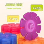 ⁦Mideer Colourful Snowflake Blocks - 200pcs MD1212ميدير مكعبات ندفة الثلج الملونة - 200 قطعة⁩ - الصورة ⁦6⁩