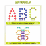 ⁦Mideer Colorful Snowflake Blocks - 500pcs MD1304ميدير مكعبات ندفة الثلج الملونة - ٥٠٠ قطعة⁩ - الصورة ⁦13⁩