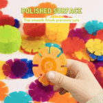 ⁦Mideer Colorful Snowflake Blocks - 500pcs MD1304ميدير مكعبات ندفة الثلج الملونة - ٥٠٠ قطعة⁩ - الصورة ⁦14⁩