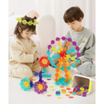 ⁦Mideer Colourful Snowflake Blocks - 200pcs MD1212ميدير مكعبات ندفة الثلج الملونة - 200 قطعة⁩ - الصورة ⁦14⁩