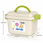 ⁦Mideer Colourful Snowflake Blocks - 200pcs MD1212ميدير مكعبات ندفة الثلج الملونة - 200 قطعة⁩ - الصورة ⁦12⁩