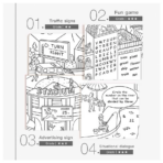 ⁦Mideer Colouring Roll - City 10 Meters MD4088 لفة تلوين ميدير - مدينة 10 أمتار⁩ - الصورة ⁦3⁩