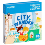 Mideer  4-In-1 Watercolor Painting Kit - Wonderland Expedition CT1506 ميدير مجموعة رسم الأصابع الإبداعية - جولة في المدينة