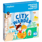 Mideer  4-In-1 Watercolor Painting Kit - Wonderland Expedition CT1506 ميدير مجموعة رسم الأصابع الإبداعية - جولة في المدينة