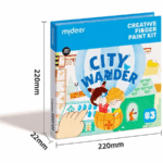 ⁦Mideer  4-In-1 Watercolor Painting Kit - Wonderland Expedition CT1506 ميدير مجموعة رسم الأصابع الإبداعية - جولة في المدينة⁩ - الصورة ⁦7⁩