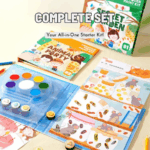 ⁦Mideer  4-In-1 Watercolor Painting Kit - Wonderland Expedition CT1506 ميدير مجموعة رسم الأصابع الإبداعية - جولة في المدينة⁩ - الصورة ⁦5⁩