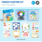 ⁦Mideer  4-In-1 Watercolor Painting Kit - Wonderland Expedition CT1506 ميدير مجموعة رسم الأصابع الإبداعية - جولة في المدينة⁩ - الصورة ⁦4⁩
