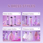 ⁦Mideer Design House Make Your Own Dress DIY Kit MD6362 ميدير دار التصميم اصنعي فستانك بنفسك - طقم اصنعيه بنفسك⁩ - الصورة ⁦7⁩