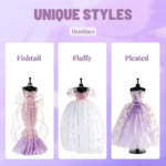 ⁦Mideer Design House Make Your Own Dress DIY Kit MD6362 ميدير دار التصميم اصنعي فستانك بنفسك - طقم اصنعيه بنفسك⁩ - الصورة ⁦5⁩