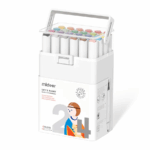 Mideer Dual Tip Markers Brush & Chisel Tip-24 Colors MD4183ميدير أقلام تحديد ثنائية الأطراف رأس فرشاة وإزميل - 24 لونًا