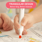 ⁦Mideer Dual Tip Markers Brush & Chisel Tip-24 Colors MD4183ميدير أقلام تحديد ثنائية الأطراف رأس فرشاة وإزميل - 24 لونًا⁩ - الصورة ⁦7⁩