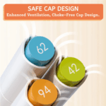 ⁦Mideer Dual Tip Markers - Pack of 48 MD4185ميدير أقلام تحديد ثنائية الطرف - عبوة من 48 قلمًا⁩ - الصورة ⁦10⁩