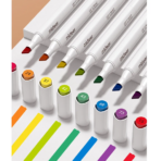 ⁦Mideer Dual Tip Markers - Pack of 48 MD4185ميدير أقلام تحديد ثنائية الطرف - عبوة من 48 قلمًا⁩ - الصورة ⁦5⁩